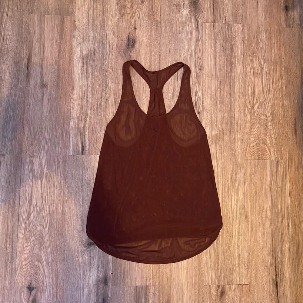 Sheer Brown Lululemon Tank Sz:6
